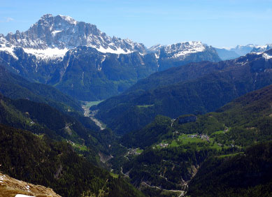 Berge im Norden des Piemont