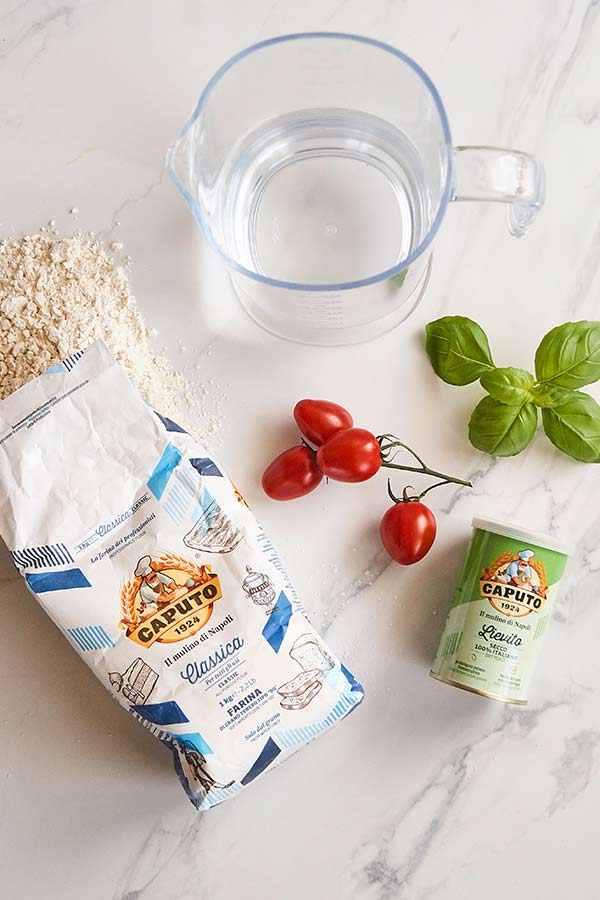 Ingredients Pâte à Pizza avec Levure Sèche