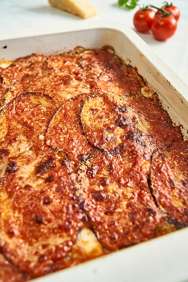 Parmigiana überbacken