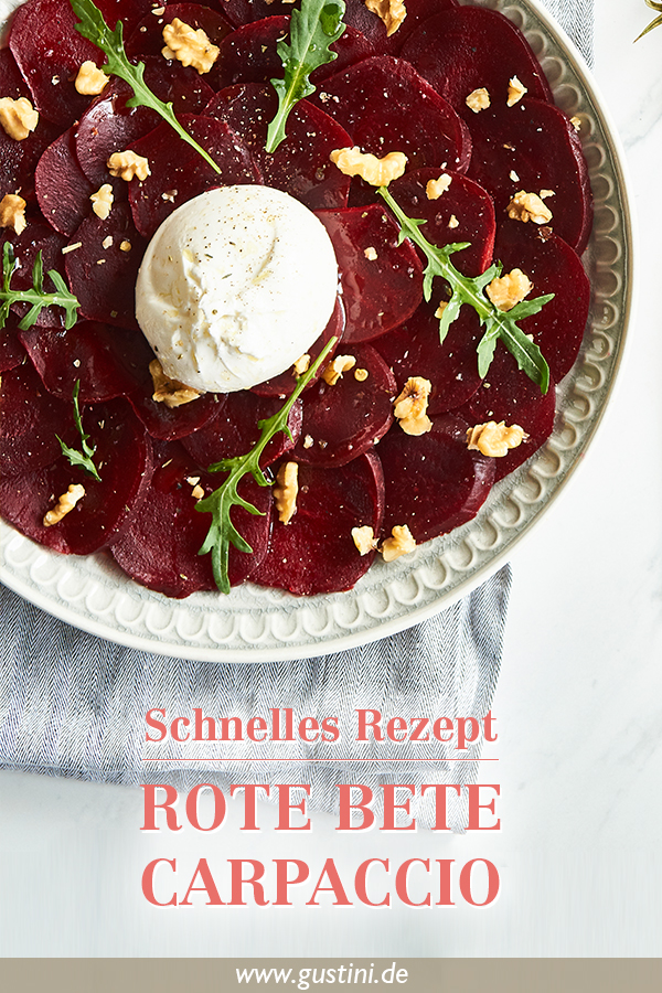 Carpaccio de betteraves rouges - Pinterest