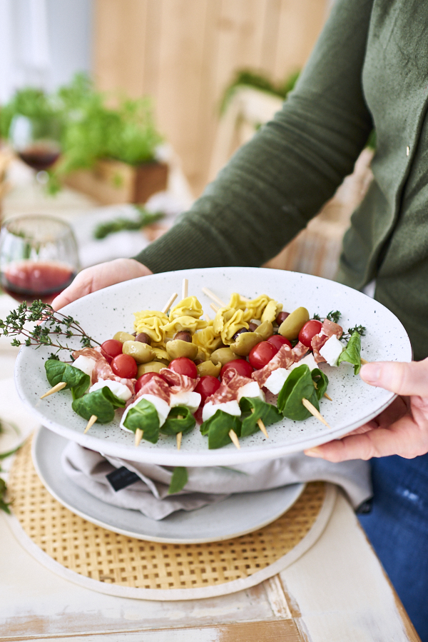 Fingerfood Spiesse mit Tortellini