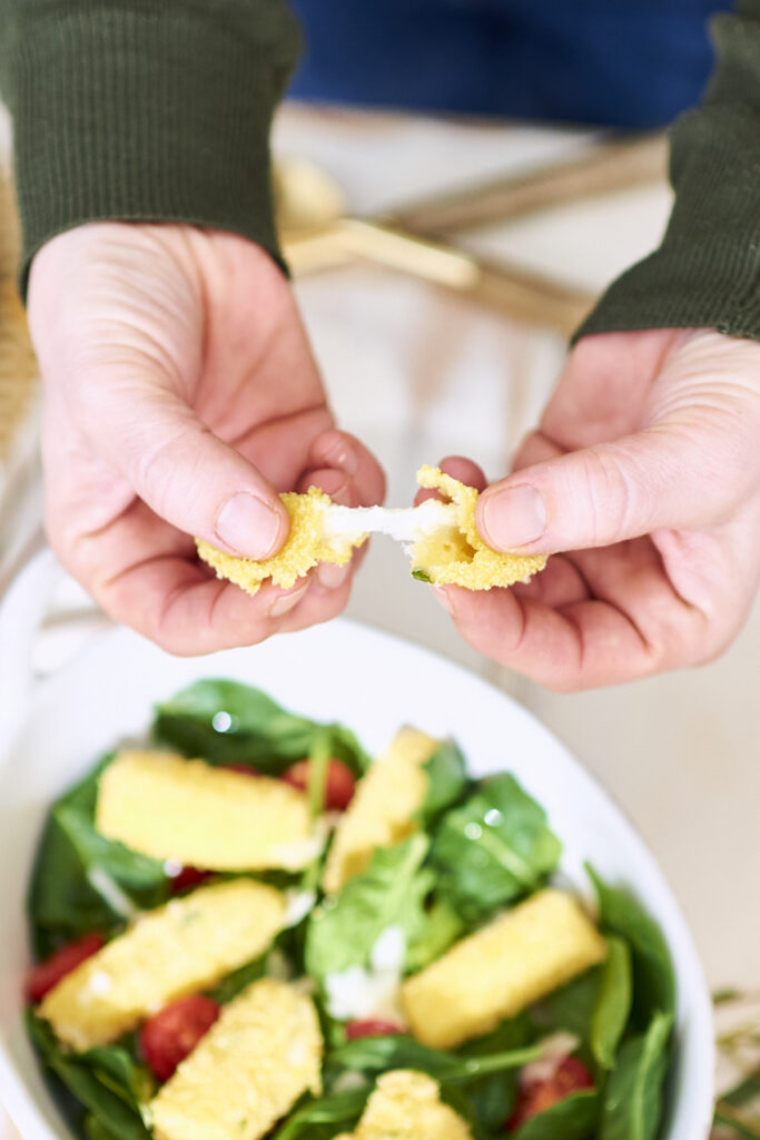 Mozzarella-Sticks - innen weich