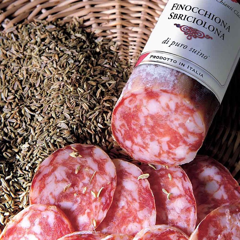 Salame Finocchiona Sbriciolona IGP Gustini