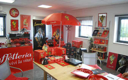 Der Showroom mit den Promo-Artikeln