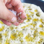 Ligurische Focaccia mit Olivenöl