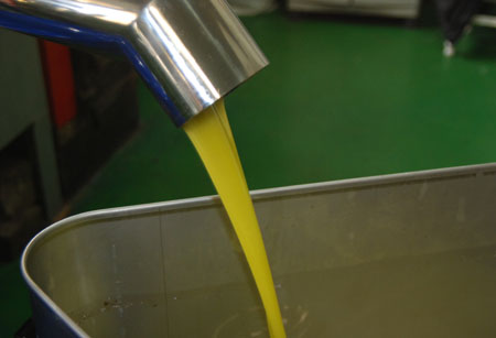 frisches_Olivenöl frisch gepresstes Olivenöl