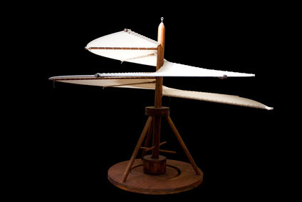 leonardo_da_vinci_Ornithopt Ornihopter - ein Modell nach einer Zeichnung von Leonardo