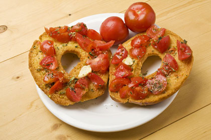 Friselle mit Tomaten und Oregano