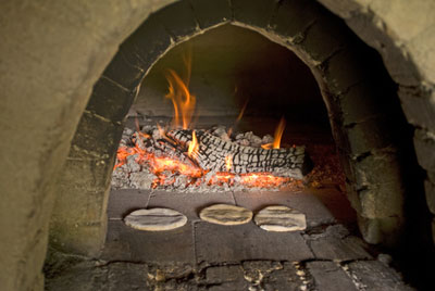 Fladenbrot im Backofen