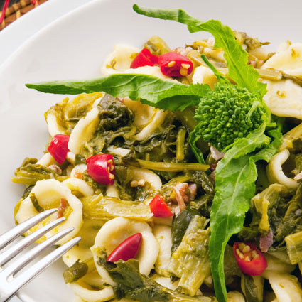 orecchiette mit stängelkohl