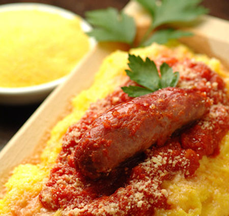 polenta mit salsiccia