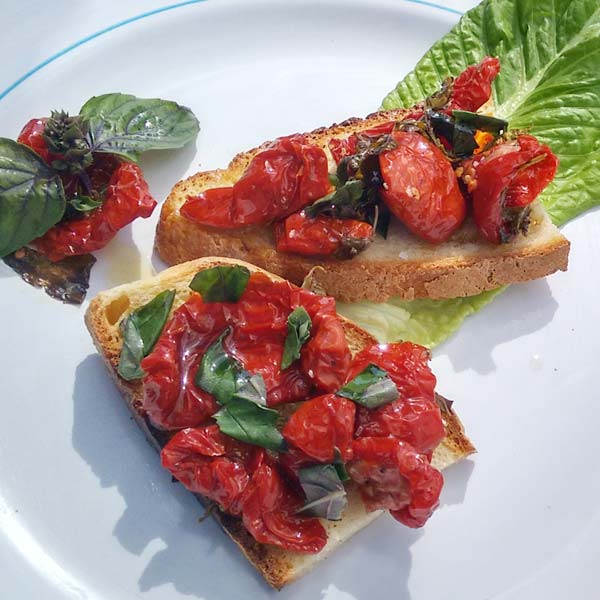 Bruschetta-Rezept mit Pomodori essiccati al Sole