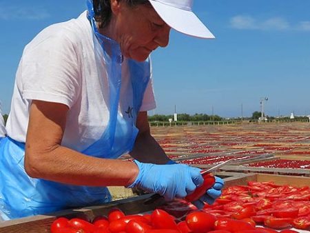 i Conatdini - Liebevoll wird jede Tomate halbiert