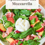 Spinatsalat mit Mozzarella