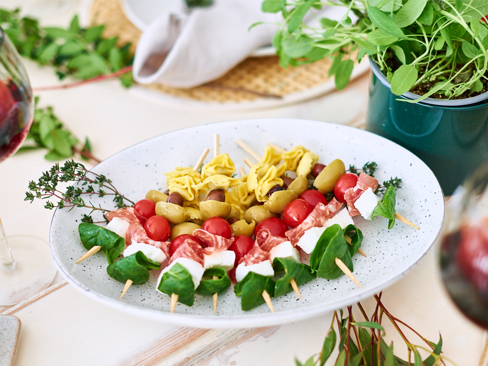 Fingerfood Spieße - italienische Rezepte - Gustini - italienischer Foodblog
