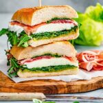 Panino Mozzarella und Schinken