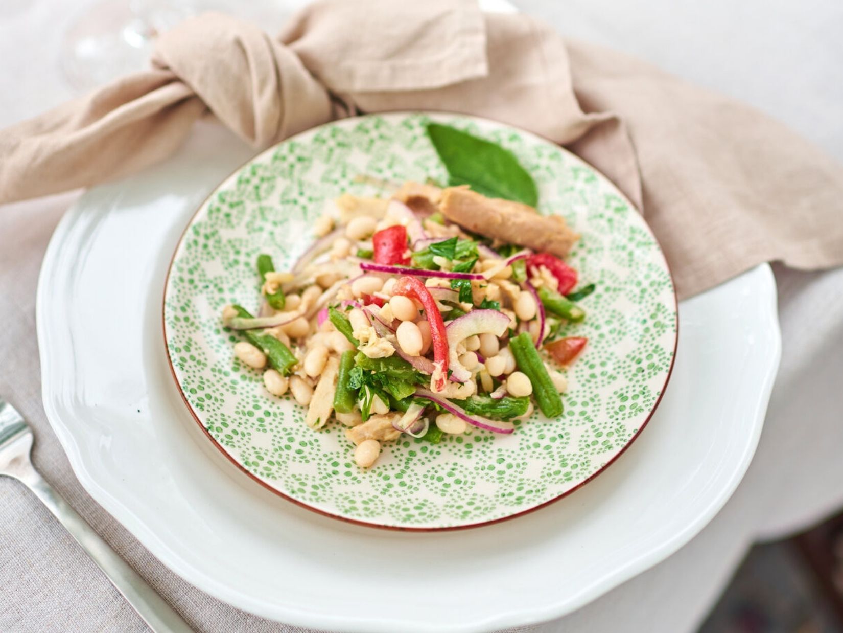 Bohnensalat mit Thunfisch – italienisches Rezept