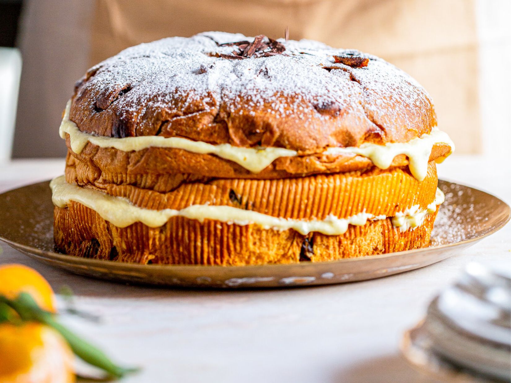 Weihnachtsdessert – Panettone mit Tiramisucreme