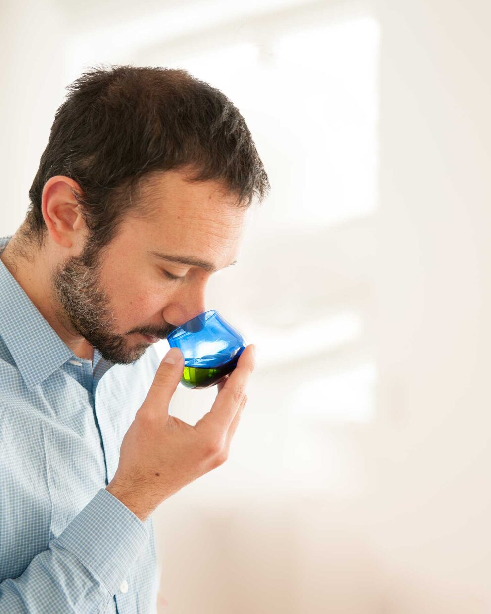 Olivenoel-Verkostungsglas