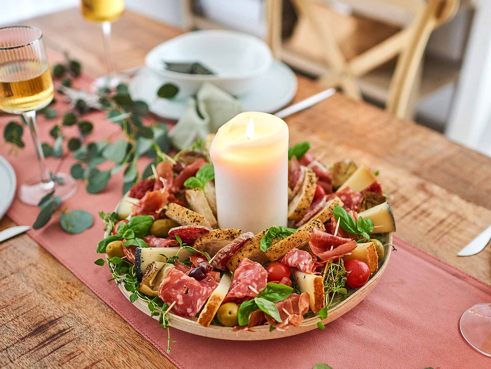 Italienische Antipasti Platte