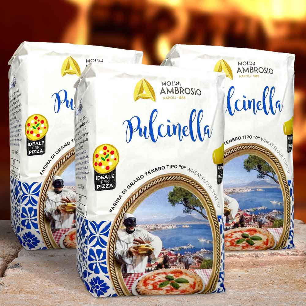 Pizzamehl Pulcinella - Sparset 3 x 1 kg
