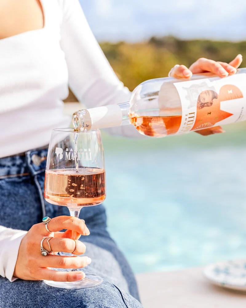 Primitivo Rosato IGP - Sparset 6 x 0 – mit passenden Accessoires arrangiert