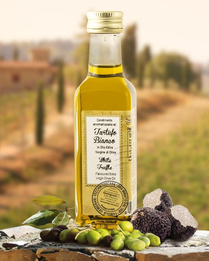 Trüffelöl - Olivenöl mit weißem Trüffel Trüffelöl - Olivenöl mit weißem Trüffel