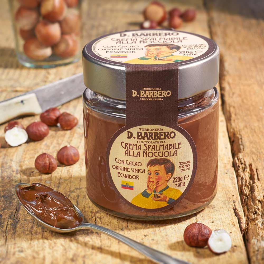 Gianduia Haselnusscreme aus 50% Piemont Haselnüssen IGP 
