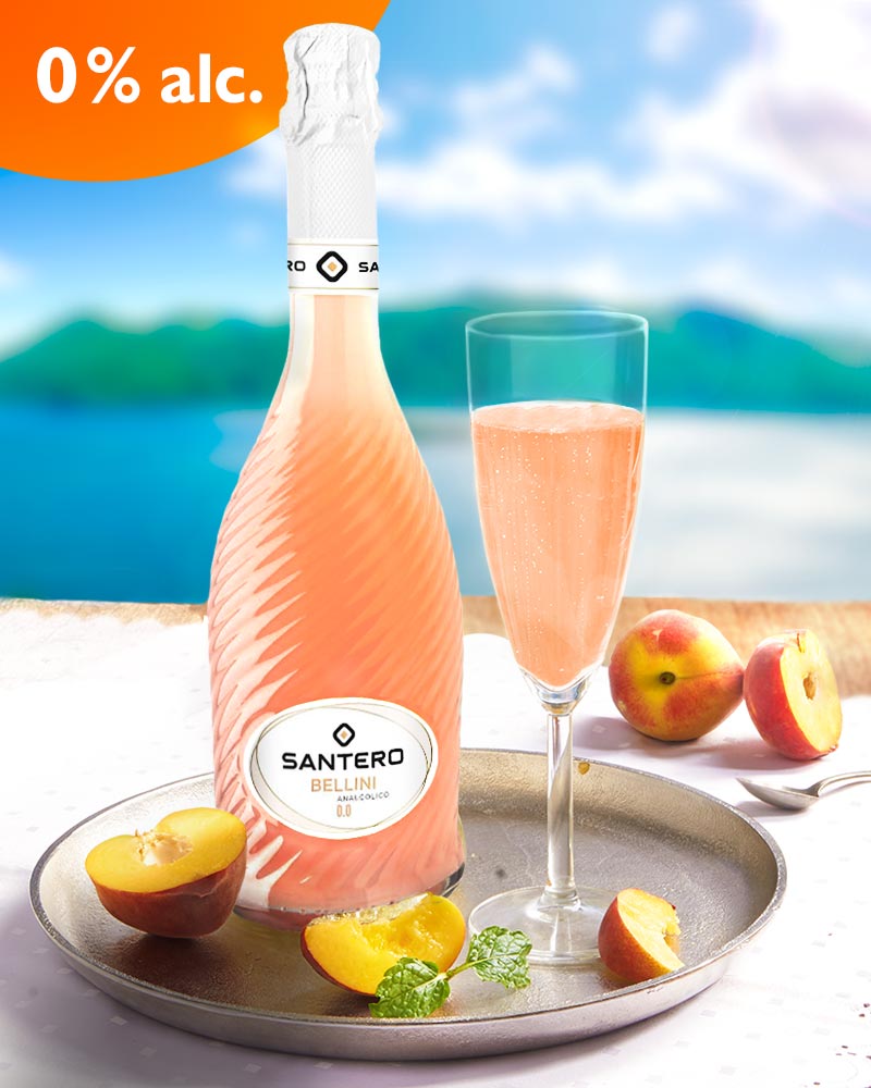 Bellini - alkoholfreier Pfirsichcocktail