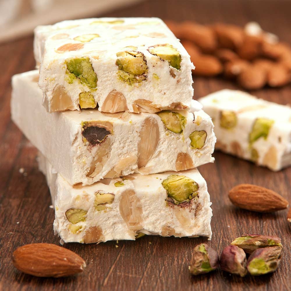 Torrone morbido pistacchi mandorle
