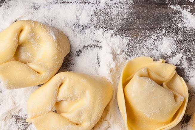 Girasoli mit Zitrone und Ricotta
