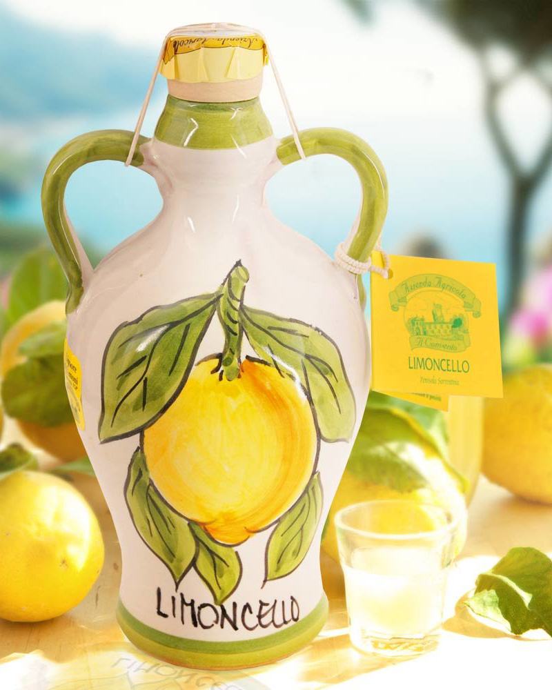 Limoncello di Sorrento IGP - Keramikflasche Limoncello di Sorrento IGP