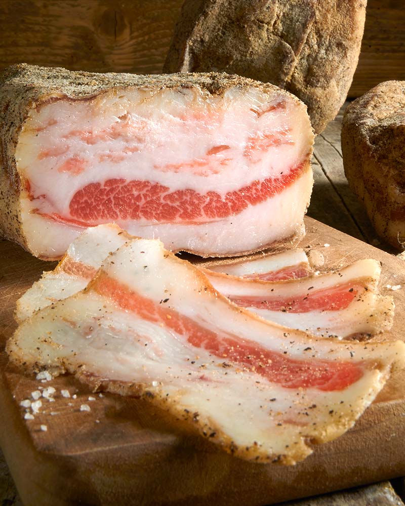 Guanciale - halber Backenspeck, ca. 380 g Gota Guanciale 380g