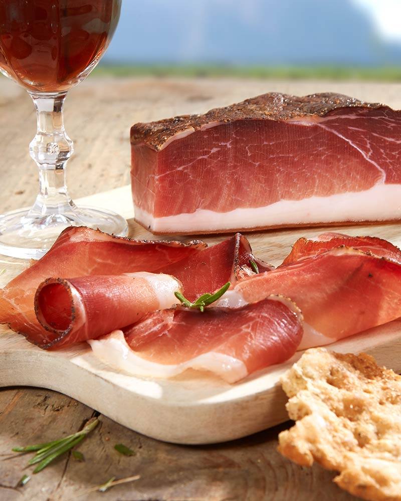 Prosciutto Speck - 450 g Stück Prosciutto Speck - 400 g Stück