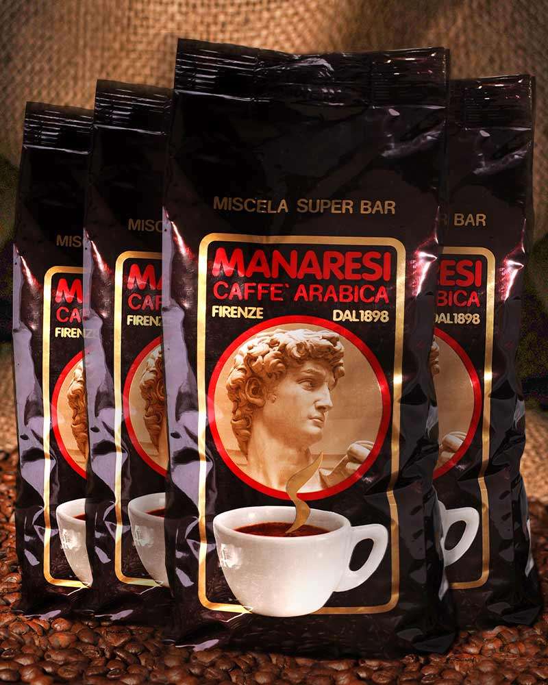 Sparset Espresso Super Bar Brown, ganze Bohnen - 4 x 1 kg 