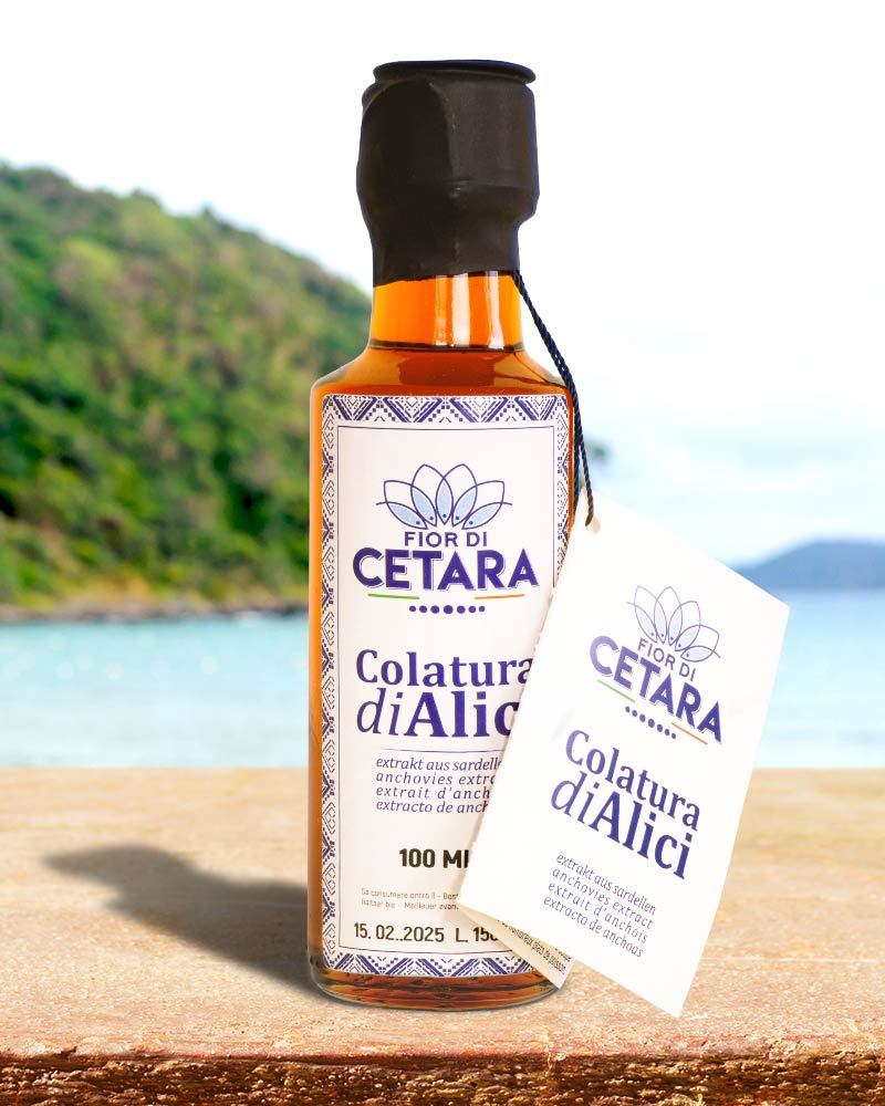 Colatura di alici - Fischsauce Colatura di alici - Fischsauce