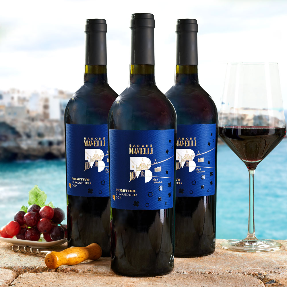  Primitivo di Manduria DOP - Sparset 3 x 0,75 l