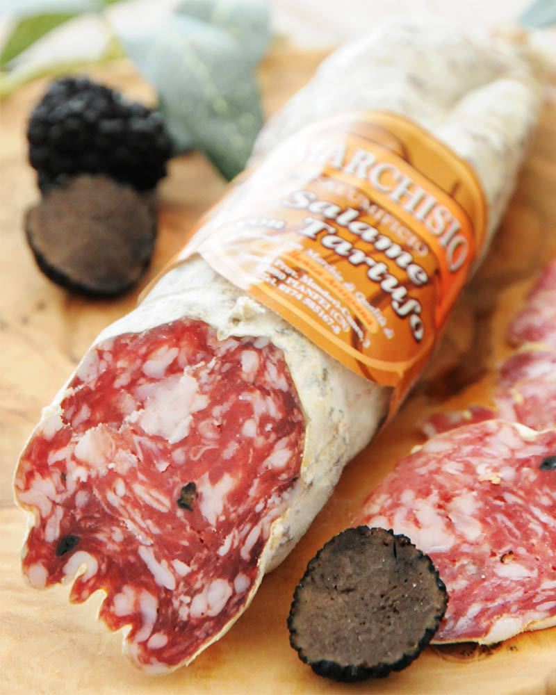 Salami mit Rotwein und Trüffel Salami mit Rotwein und Trüffel