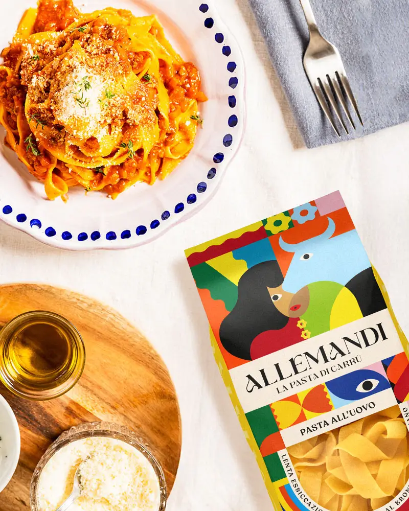 Pappardelle - Premiumpasta mit Ei Pappardelle - Premiumpasta mit Ei – ansprechend in Szene gesetzt