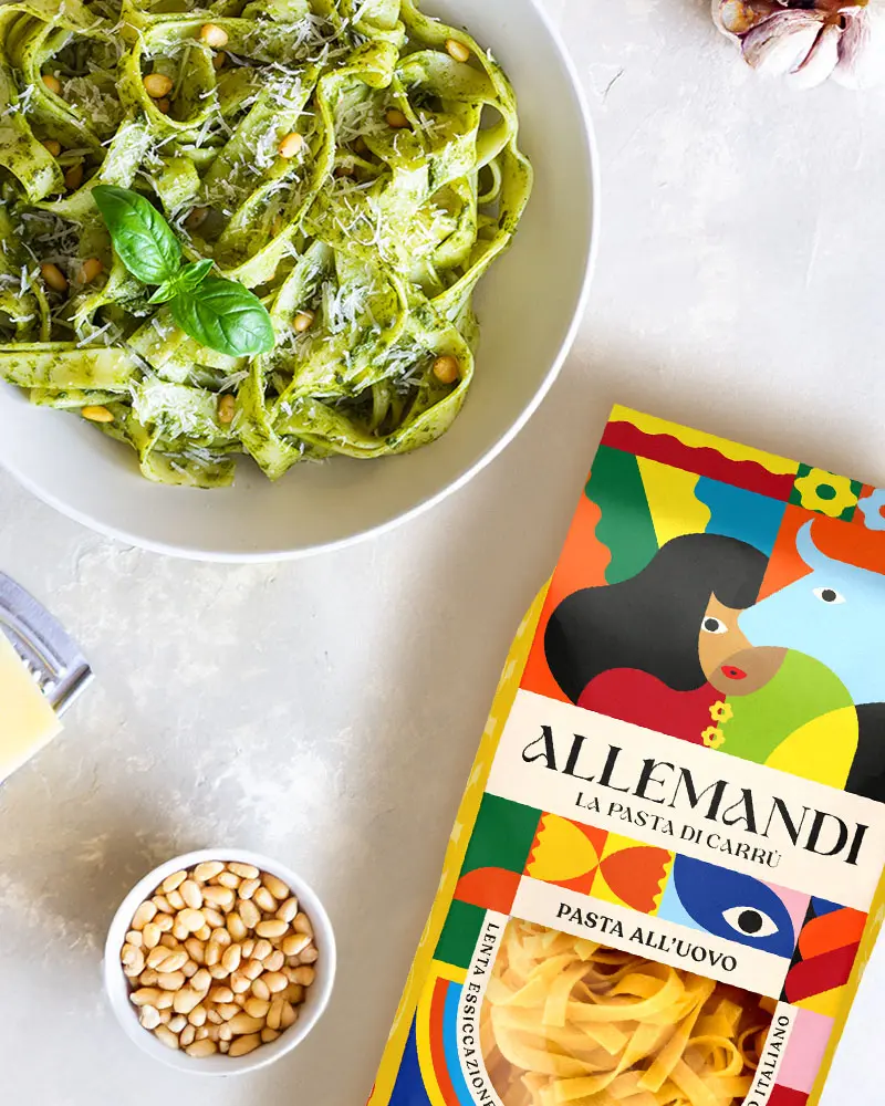 Tagliatelle - Premiumpasta mit Ei Tagliatelle - Premiumpasta mit Ei – ansprechend in Szene gesetzt