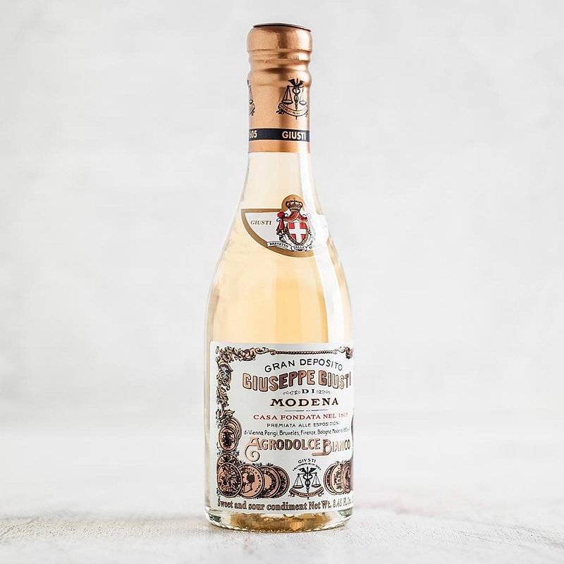 Weisser Balsamico Bianco Agrodolce Mit Weinessig Gustini Feinkost