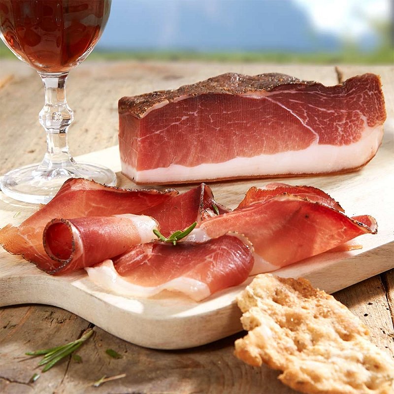 Prosciutto Speck 400 g Stück Gustini Feinkost