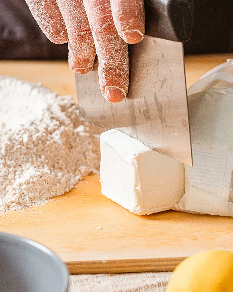 Better - vegane Butteralternative, Bio vegane Butter wird zum Backen verwendet, Fermaggio
