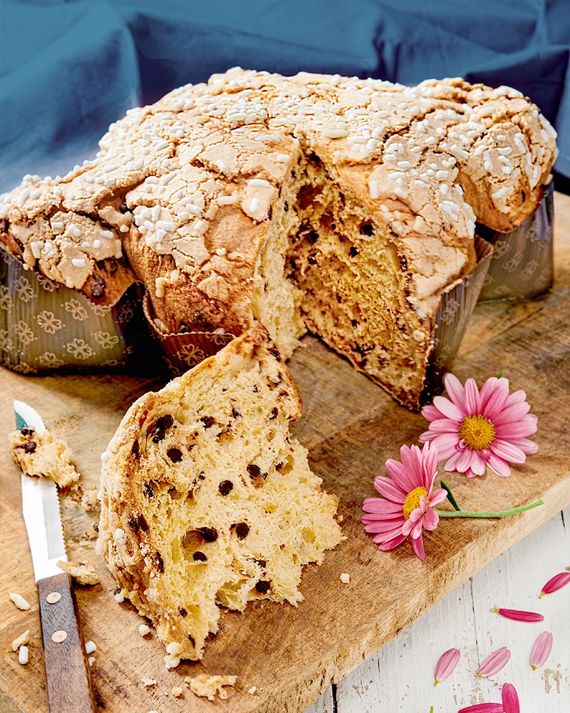 Colomba al cioccolato im Geschenkkarton