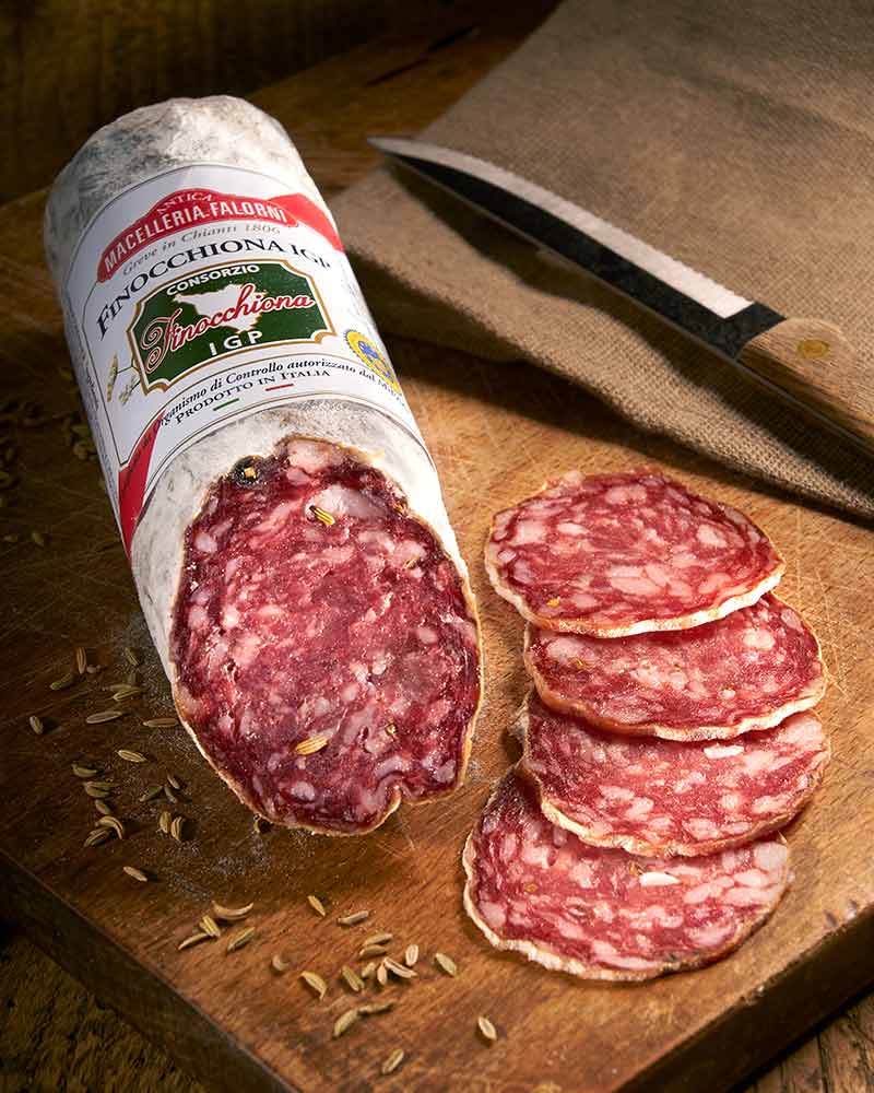 Fenchelsalami - Finocchiona IGP Fenchelsalami - Finocchiona IGP – ansprechend in Szene gesetzt
