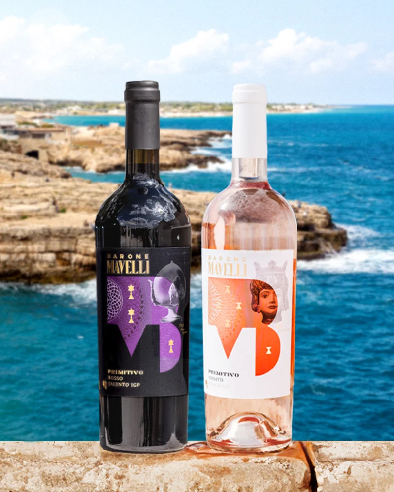 Primitivo Wein Duett rot und rosè Primitivo Wein Duett