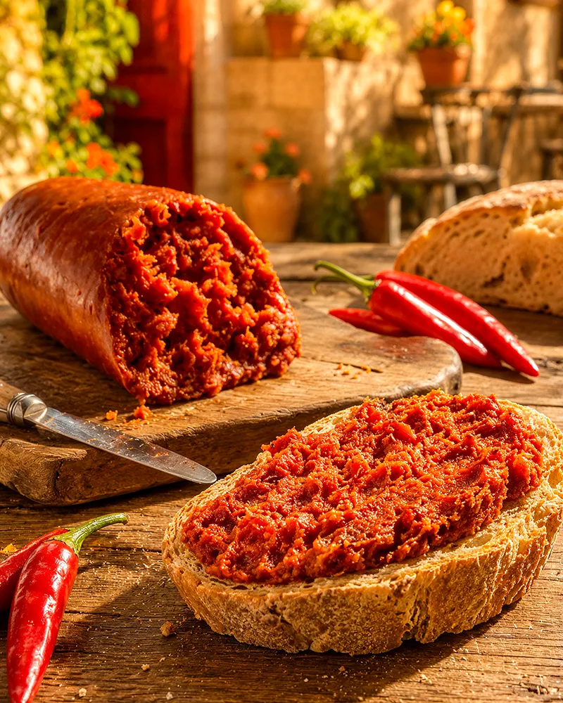 Nduja - pikante Streichsalami 