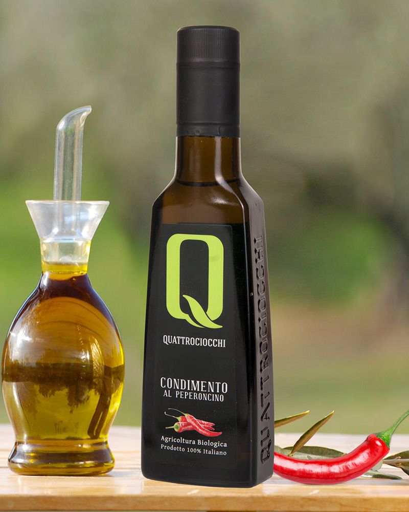 Chiliöl - Olivenöl mit Peperoncino - Bio Chiliöl - Olivenöl mit Peperoncino - Bio