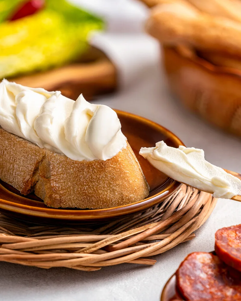 Pecorino-Crème Pecorino-Crème – ansprechend in Szene gesetzt