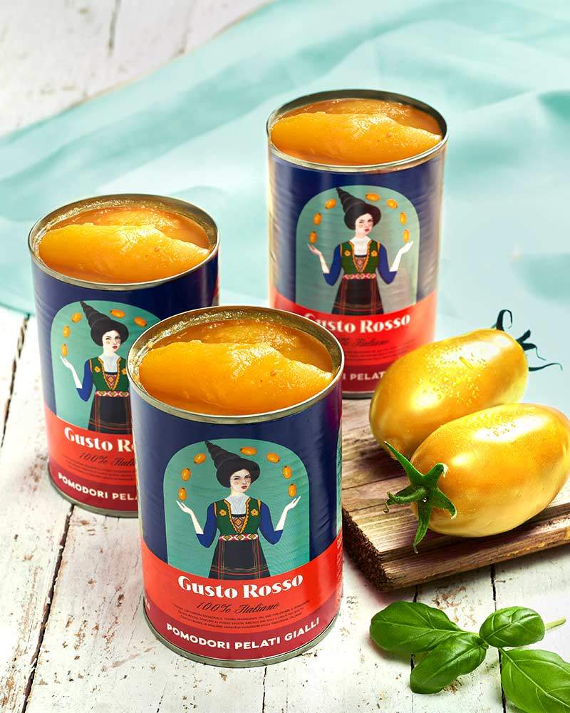 Gelbe geschälte Tomaten - 3er Set Gelbe geschälte Tomaten - 3er Set